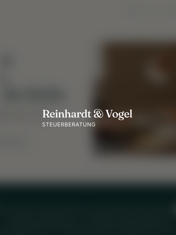 LUMIRA Webdesign Projekt – Webentwicklung für Reinhardt & Vogel Steuerberatung